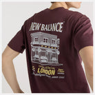 T-shirt Homem New Balance Grab a Bit London Bordô New Balance 