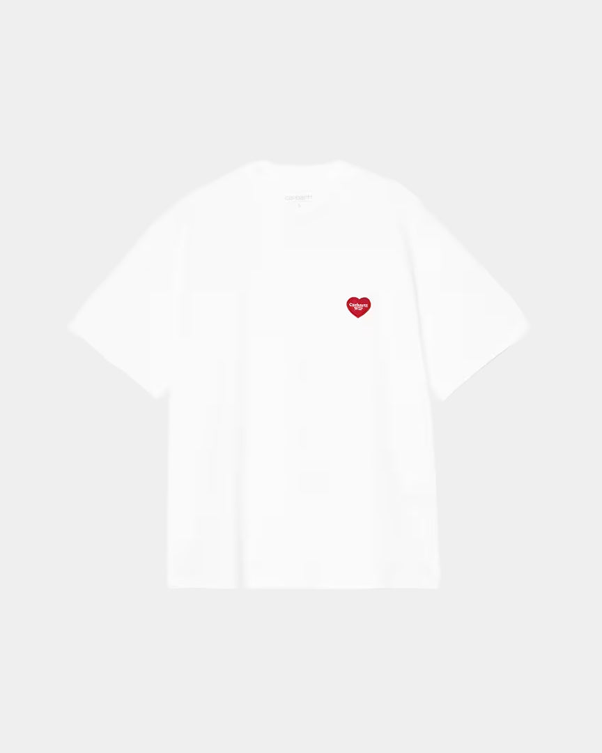 T-shirt Mulher Carhartt WIP Heart Patch Branca Carhartt 