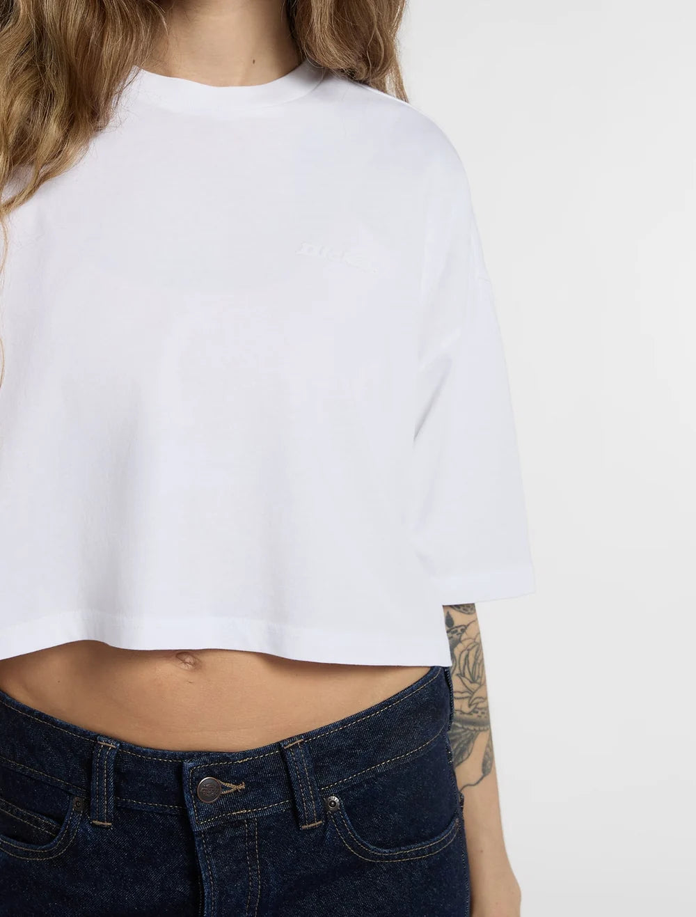 T-shirt Mulher Dickies Clarkdale Branca Dickies 