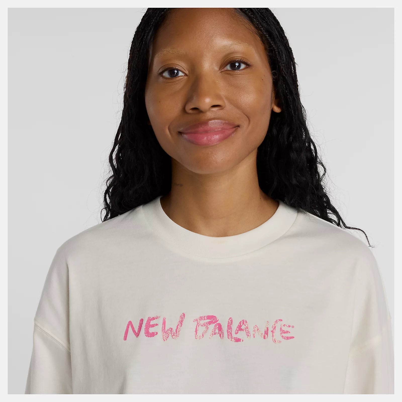 T-shirt New Balance Visibly Loved Oversized Branca New Balance 