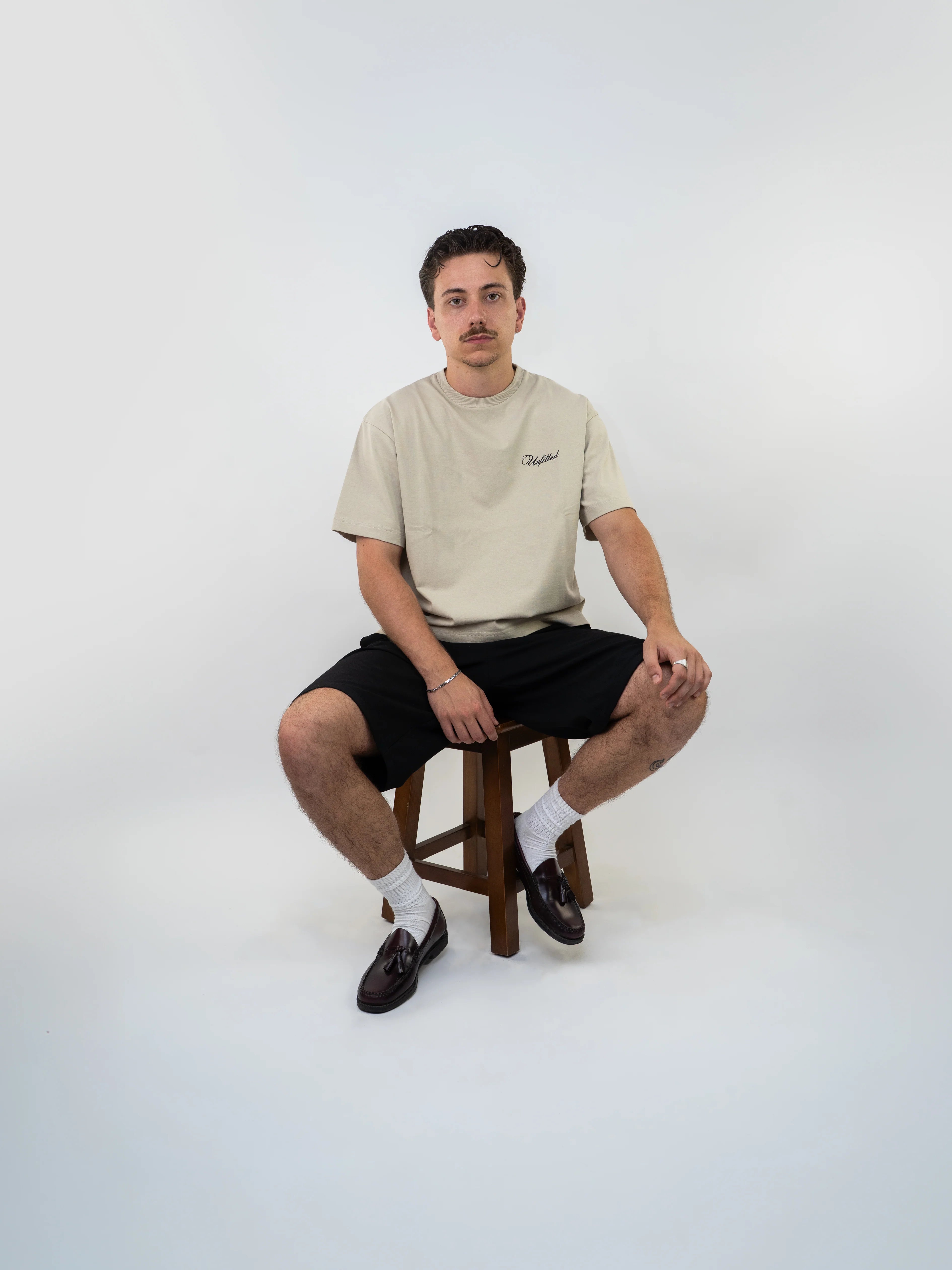 T-shirt Unfitted Unbroken Flowers Bege Unfitted 