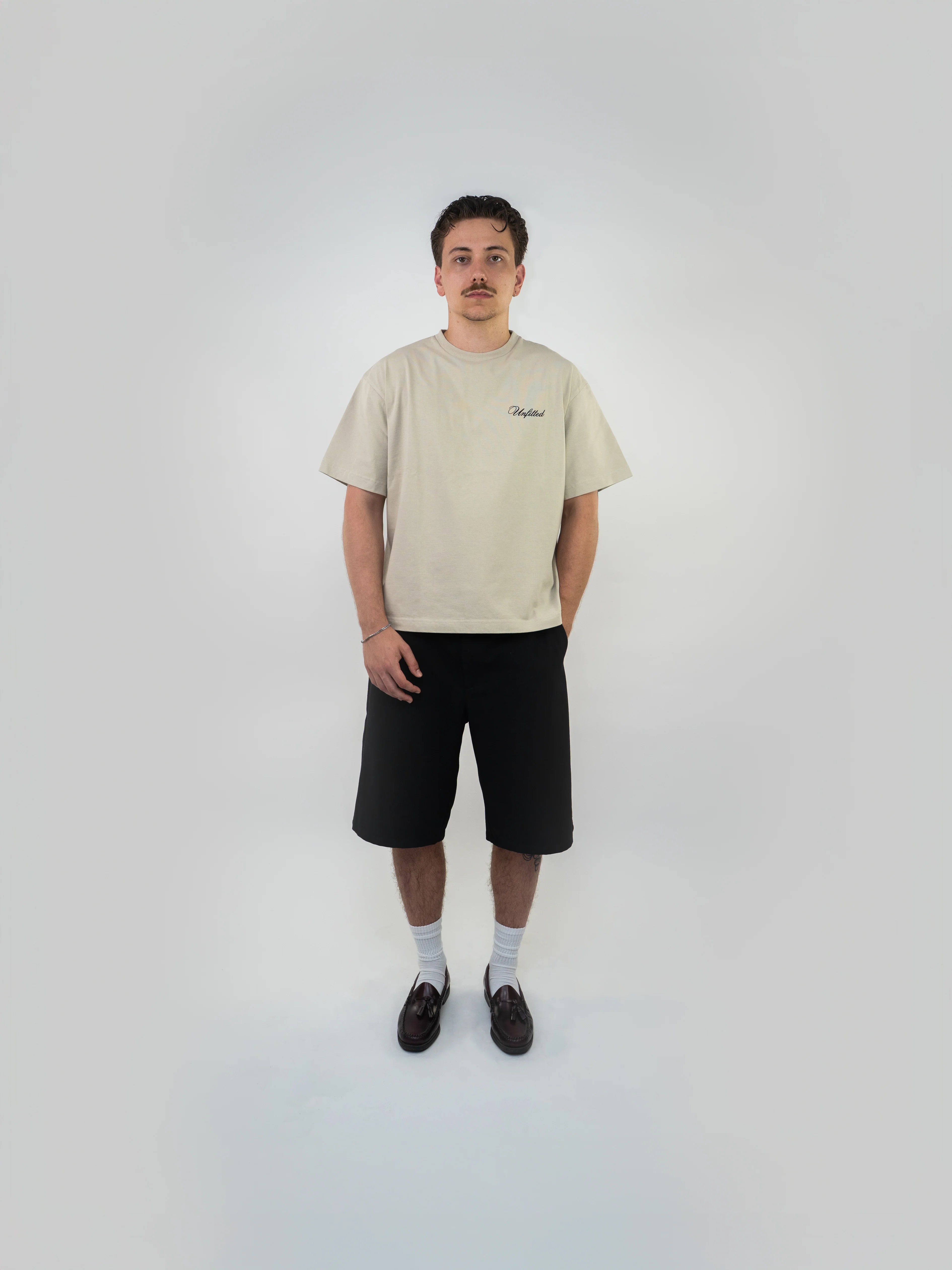 T-shirt Unfitted Unbroken Flowers Bege Unfitted 