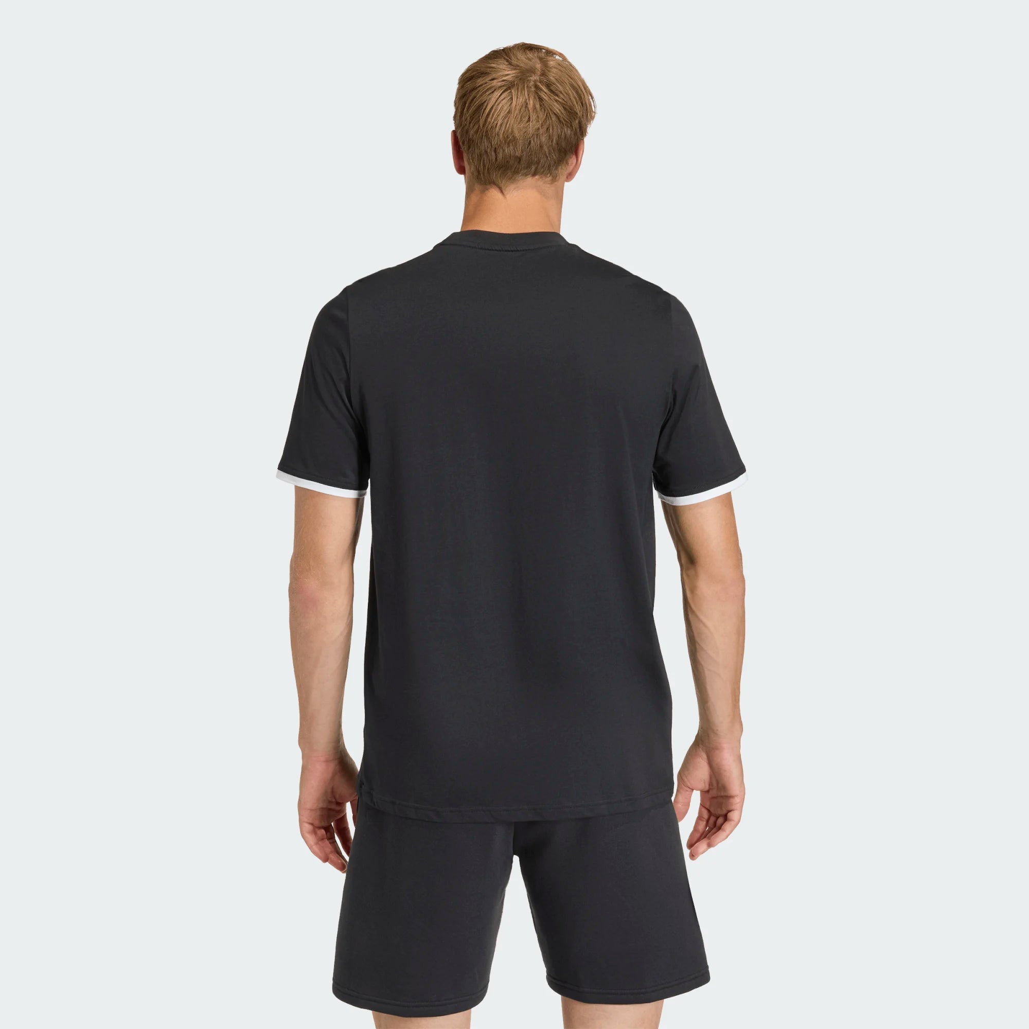 T-shirt de Treino Homem Adidas Ent26 100% Algodão Preta Adidas 