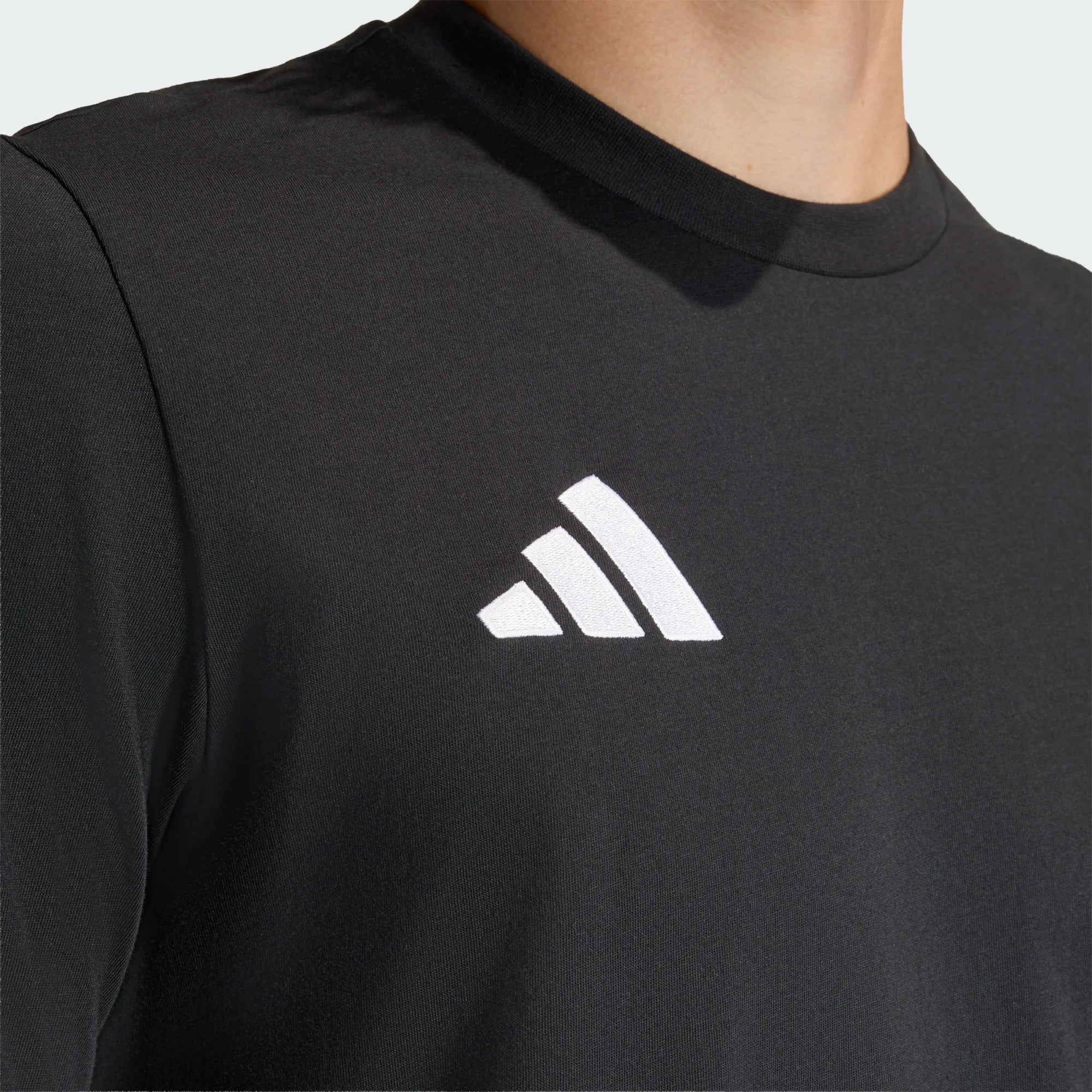 T-shirt de Treino Homem Adidas Ent26 100% Algodão Preta Adidas 