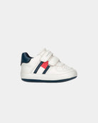 Tommy Hilfiger Sapatilha Bebé Scarpa Flag Velcro Branca T0B4-33090-1433A473