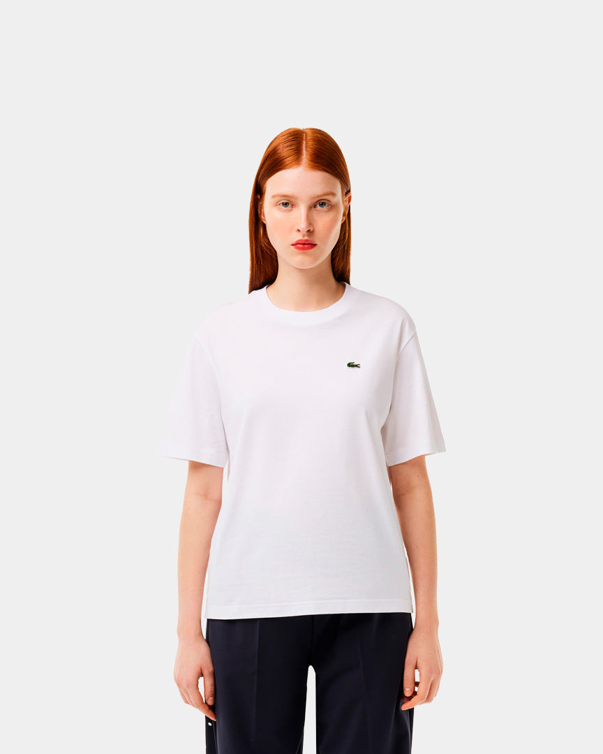 Lacoste T-Shirt Relaxed Fit Branca TF7215001