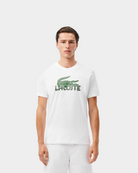 Lacoste T-Shirt Logo Branca/Verde Lacoste 