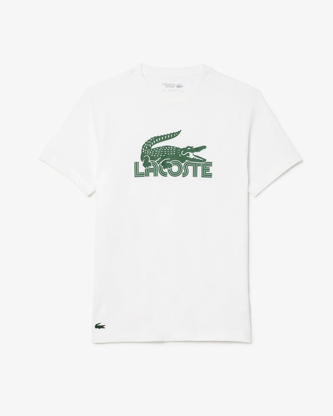 Lacoste T-Shirt Logo Branca/Verde Lacoste 