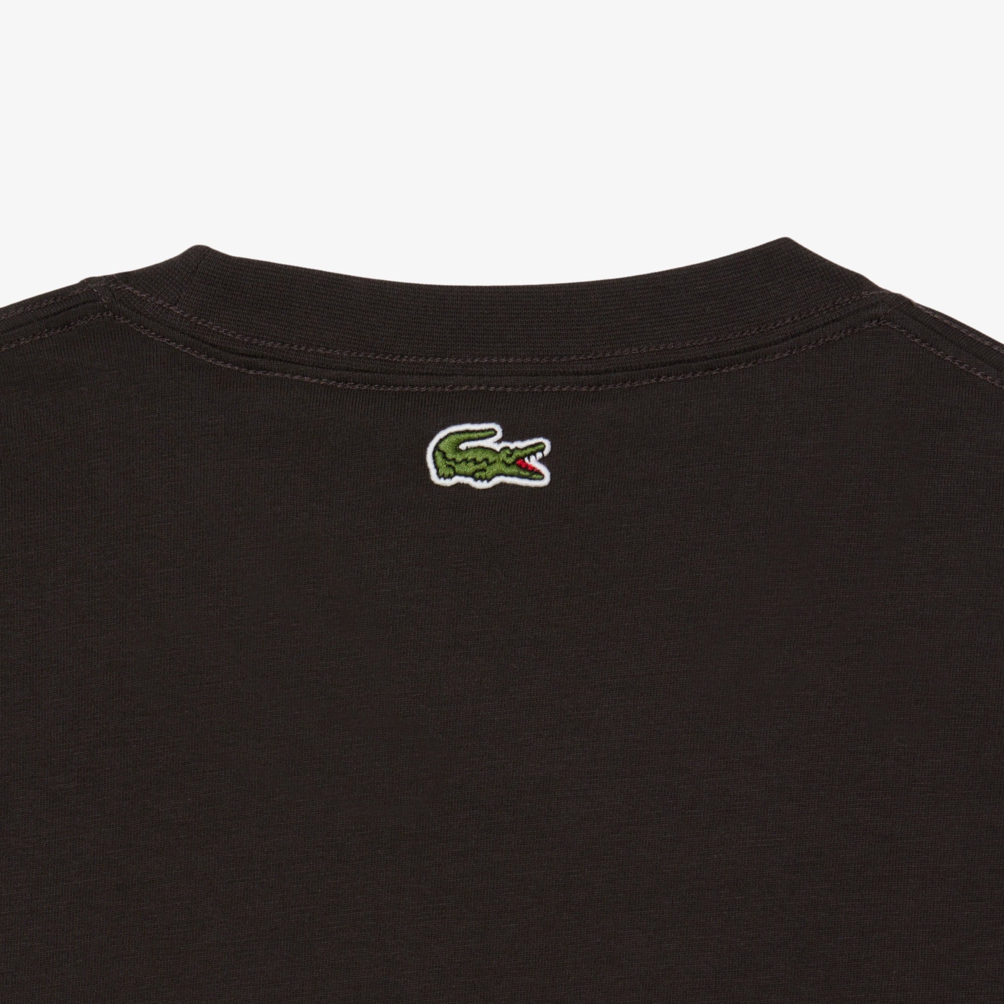 Lacoste T-shirt de Algodão Castanha Lacoste 