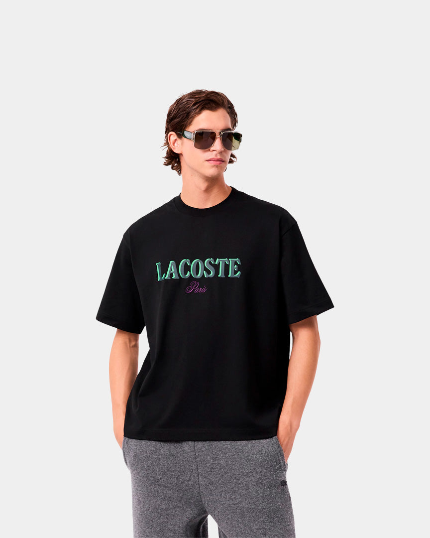 Lacoste T-shirt Folgada Preta TH591200031