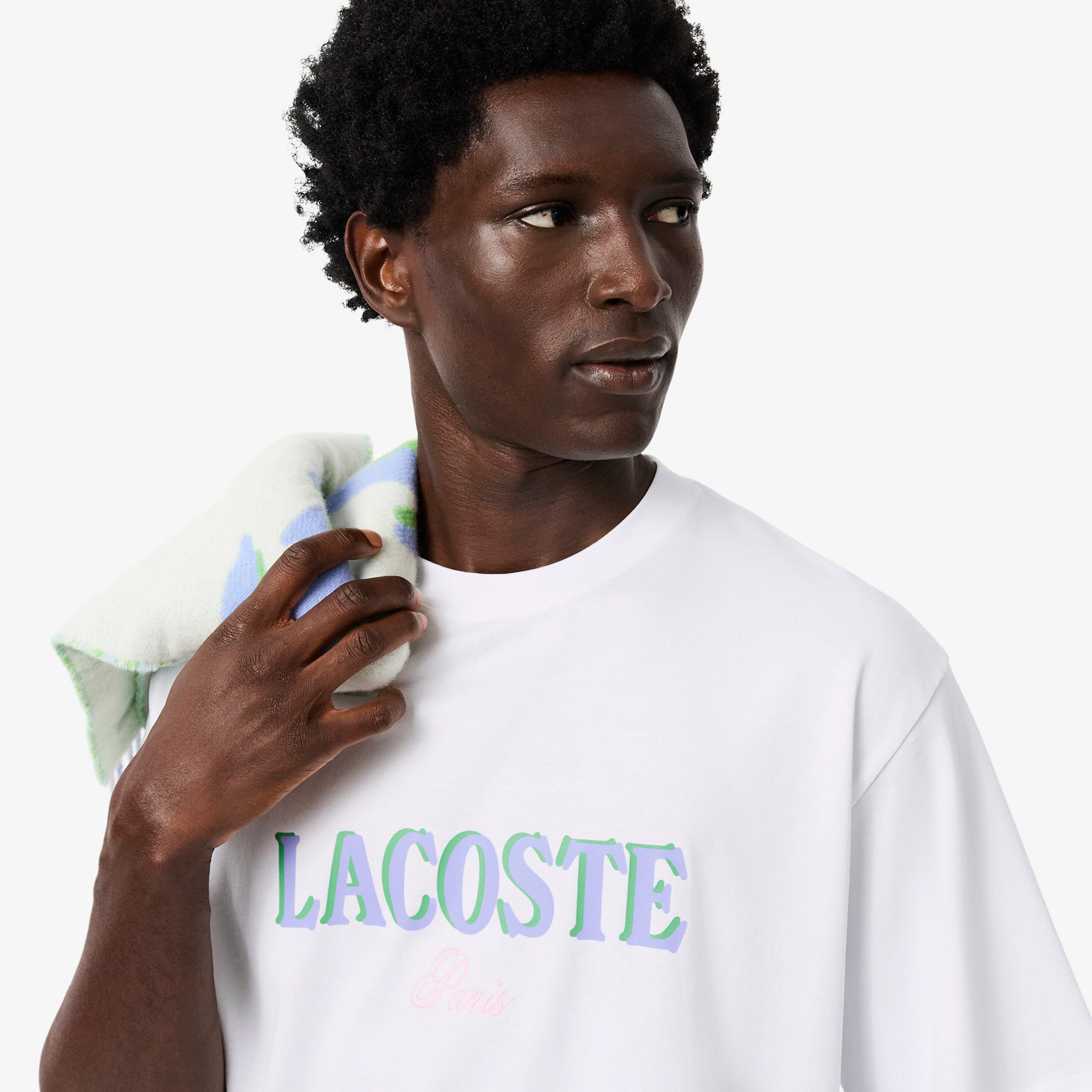 Lacoste T-shirt Folgada Branca Lacoste 