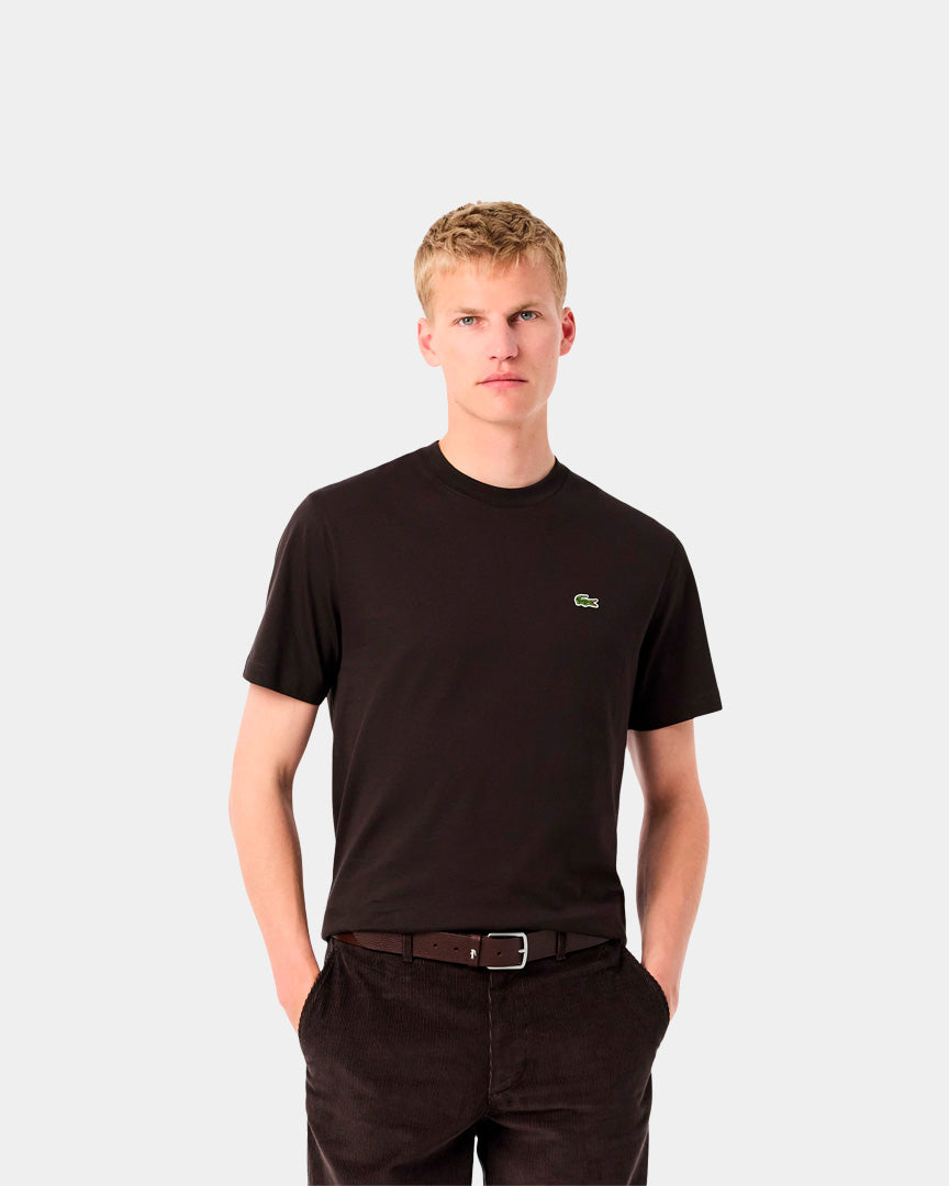 Lacoste T-Shirt Clássica Castanha  TH731800SKB