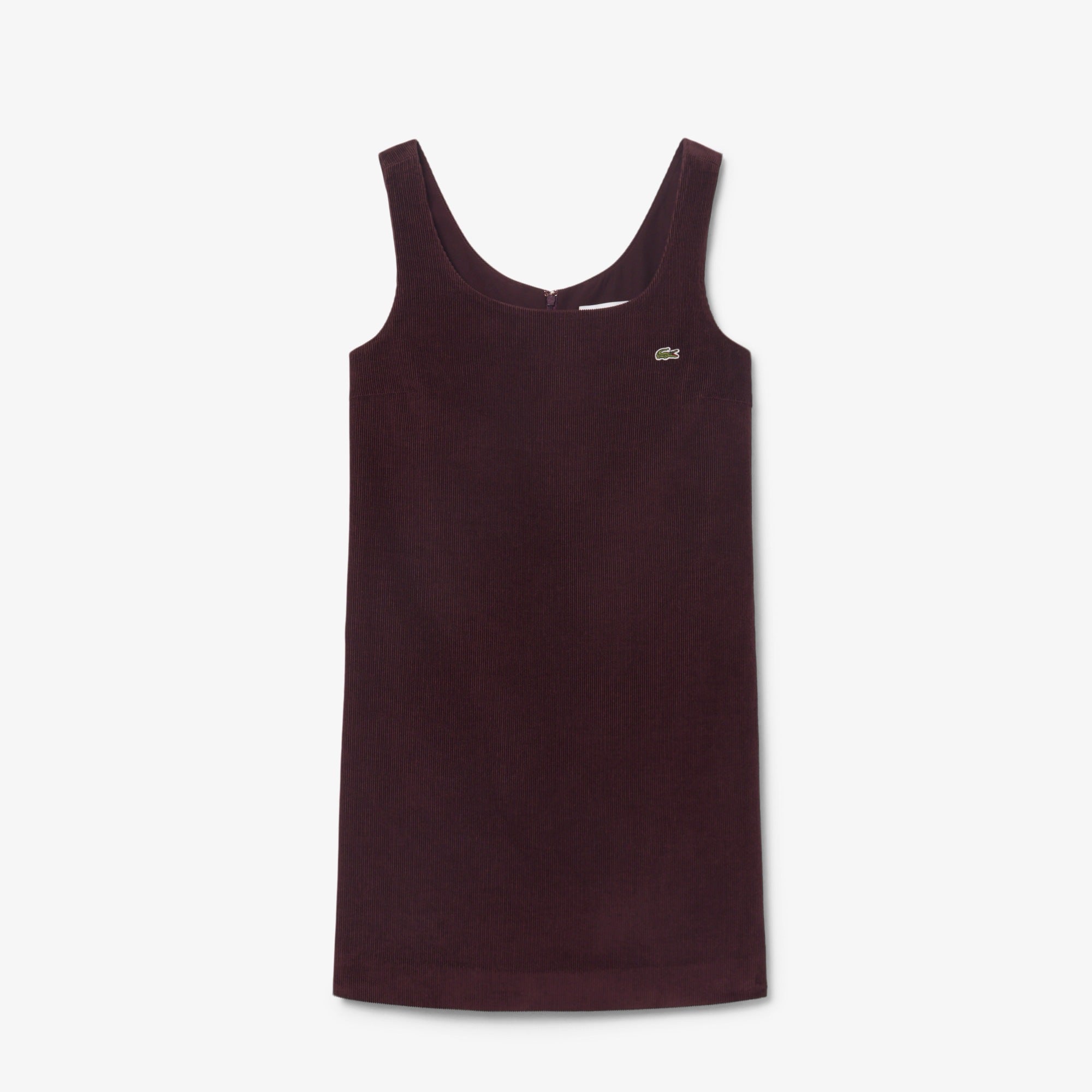 Vestido Lacoste de Bombazina Castanho Lacoste 