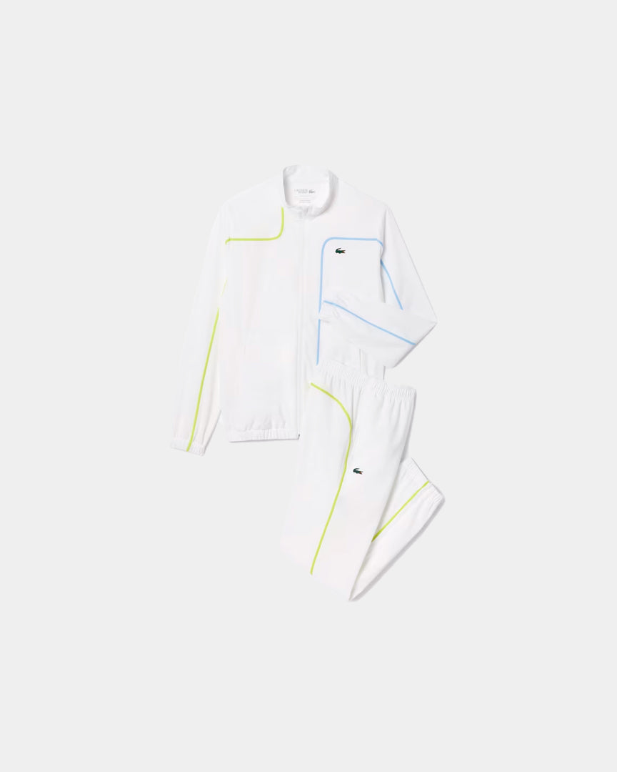 Lacoste Fato de Treino Colorblock Branco WH7573001