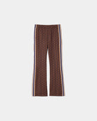 Lacoste Calças de Fato de Treino Boca de Sino com Monograma Castanho XF9313009I4