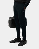 Lacoste Calças Cardadas Slim Fit Pretas Lacoste 