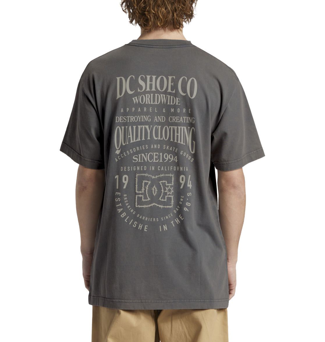 DC T-Shirt High Rise Cinza DC