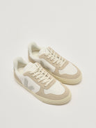 Veja Small V-10 Leather Branco/Bege Veja 