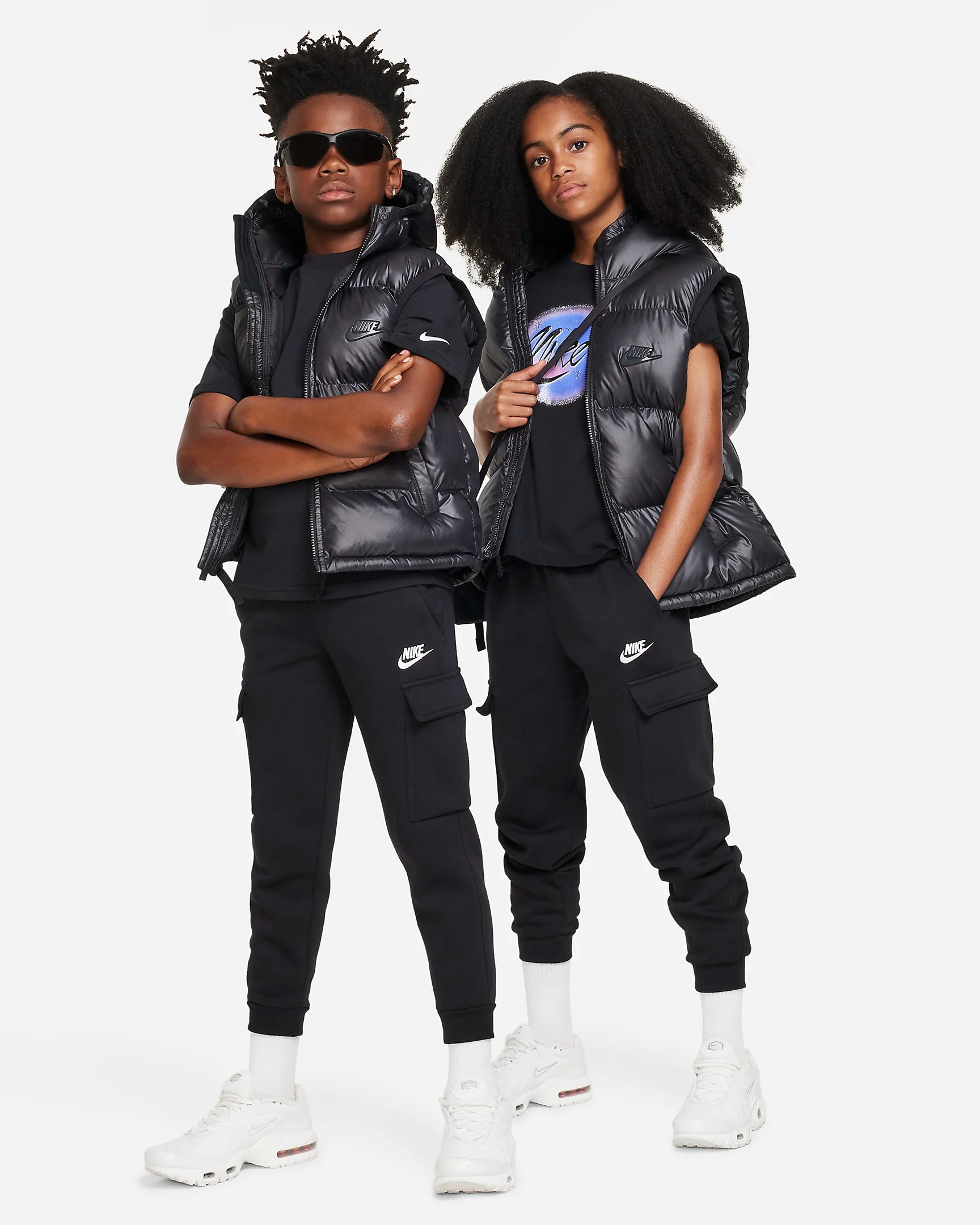 Nike Calças Fleece Jr Pretas Nike