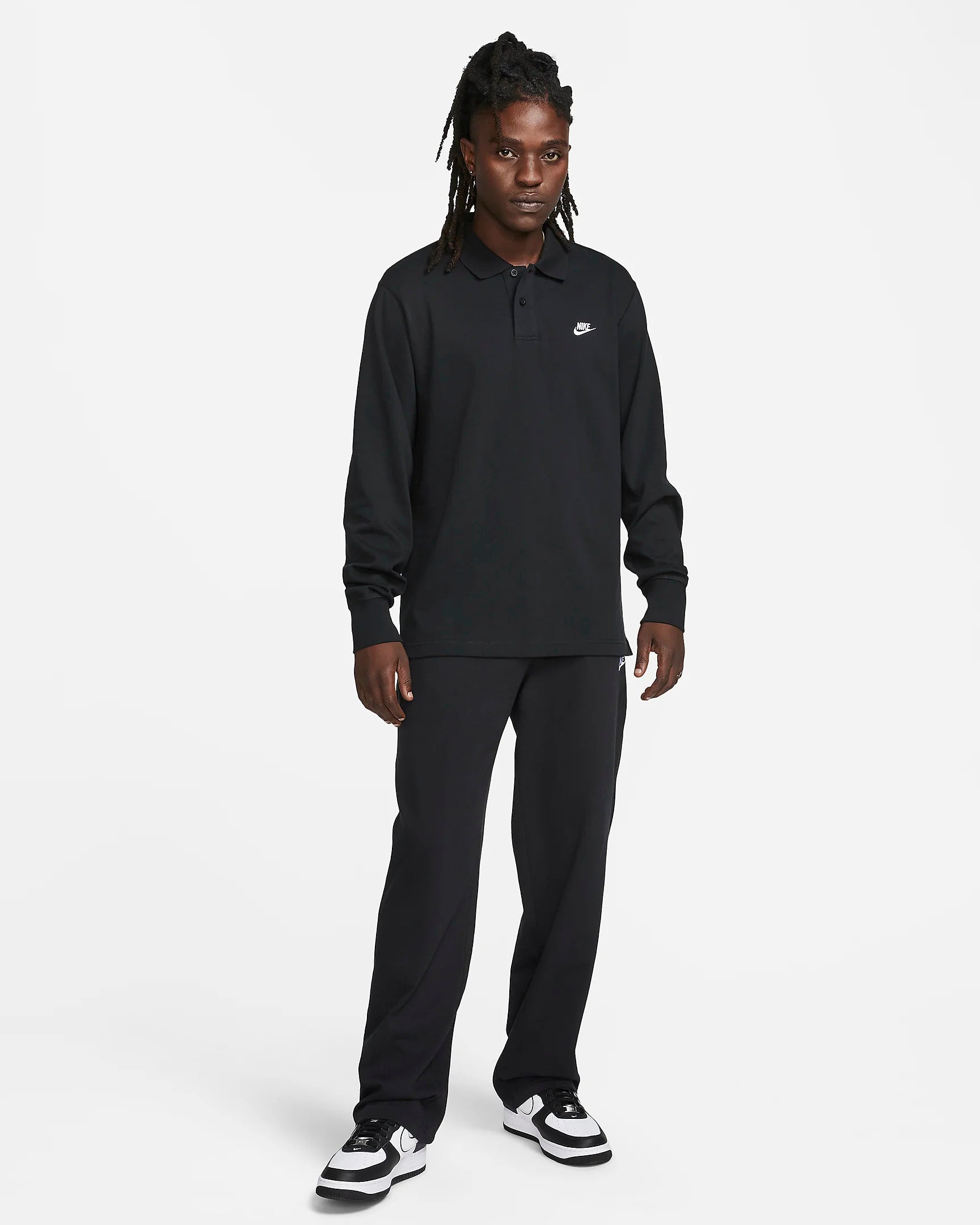 Nike Polo Long-Sleeve Preto Nike