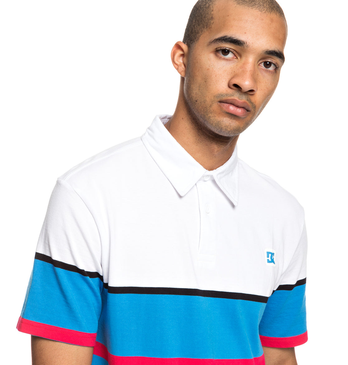 DC Pólo Granline Branco/Azul DC