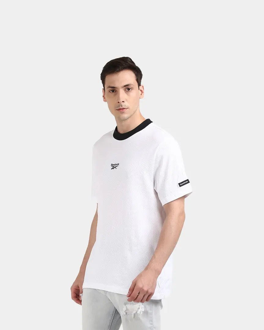 T-shirt Reebok Cl Ts Ringer Tee Branco - Inside Box – InsideBox