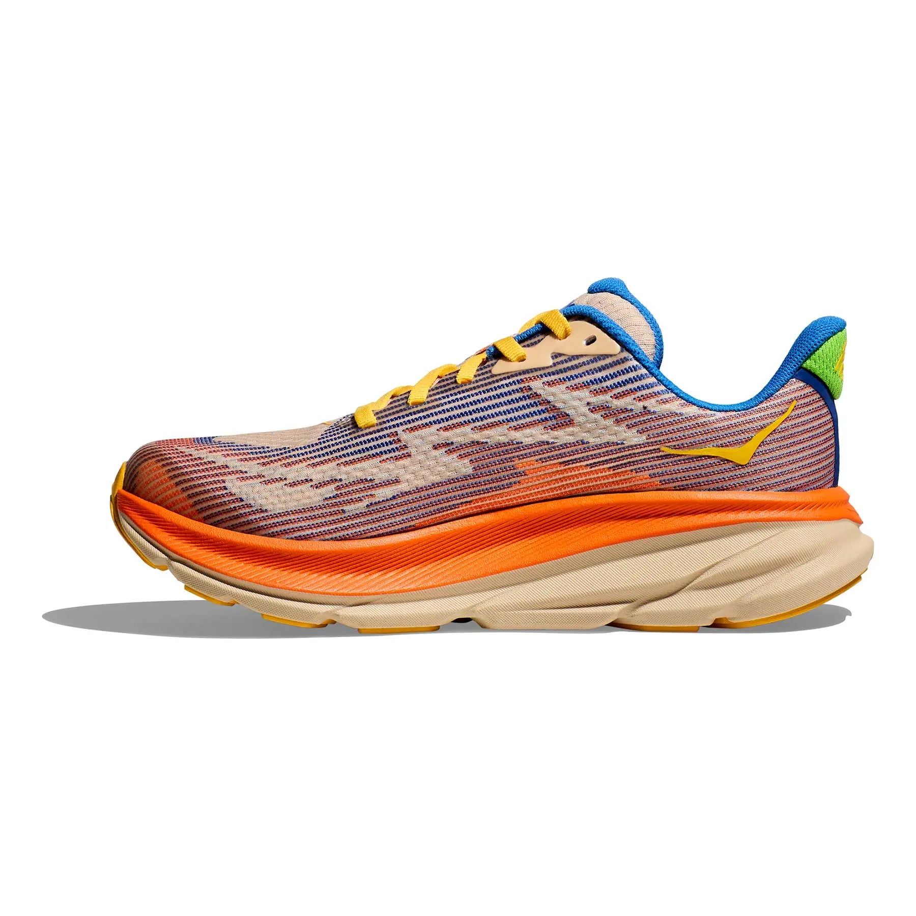 Hoka Corrida Clifton 9 J Laranja/Azul Hoka