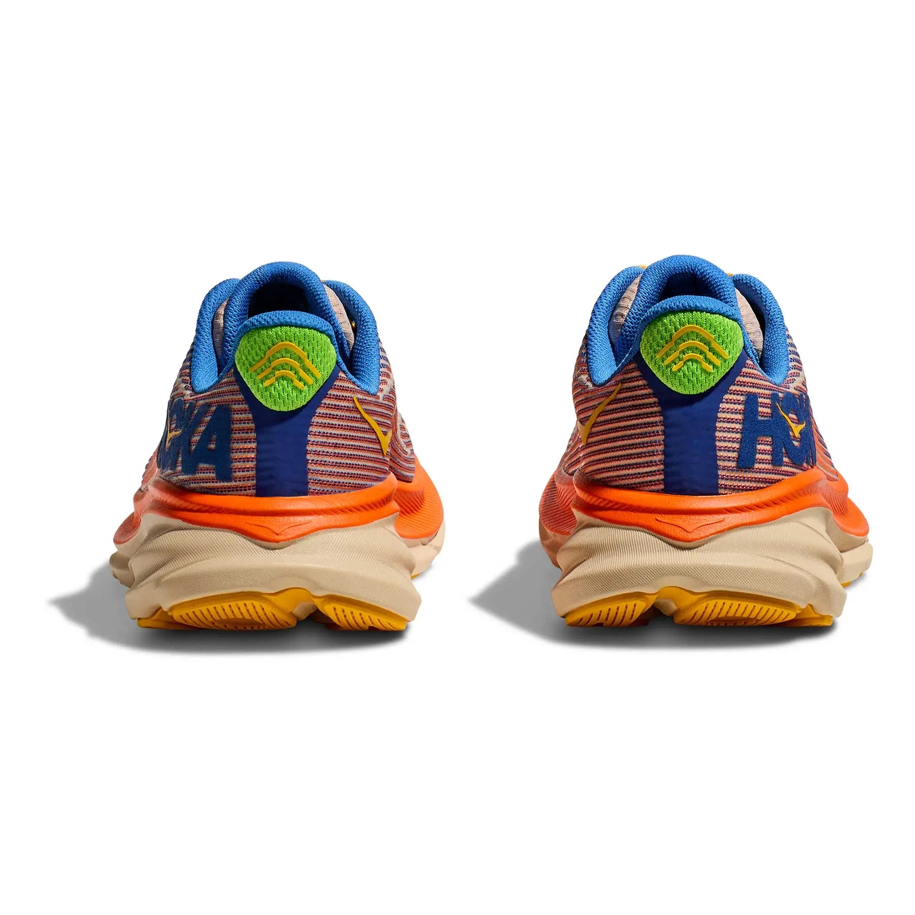 Hoka Corrida Clifton 9 J Laranja/Azul Hoka