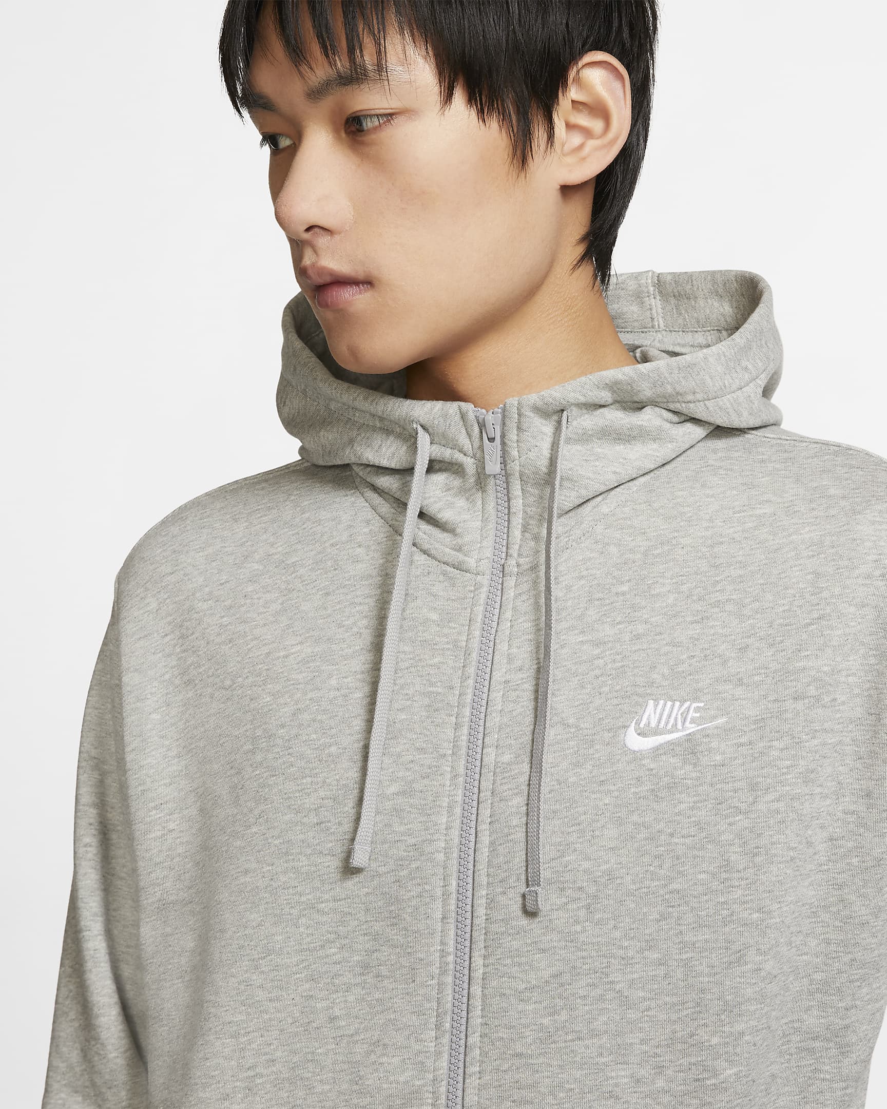 Nike Casaco Sportswear Club Fleece Cinza Nike