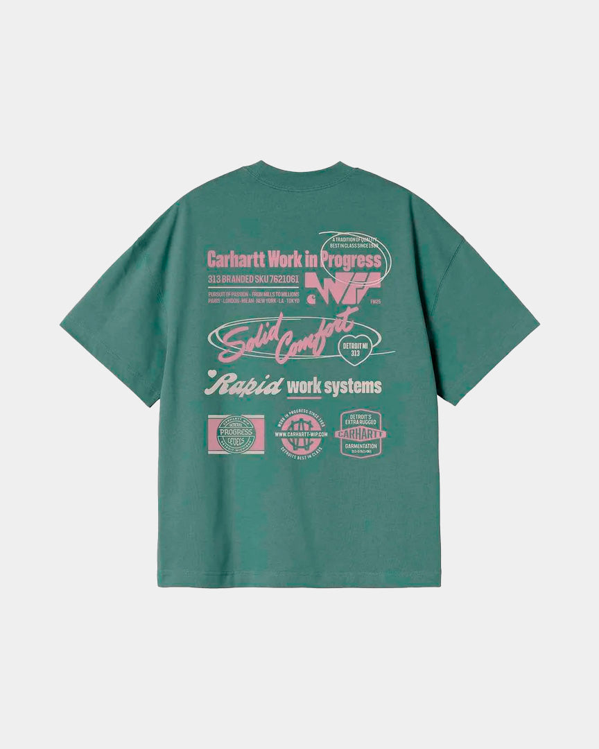 Carhartt WIP T-Shirt Networks Verde i035624