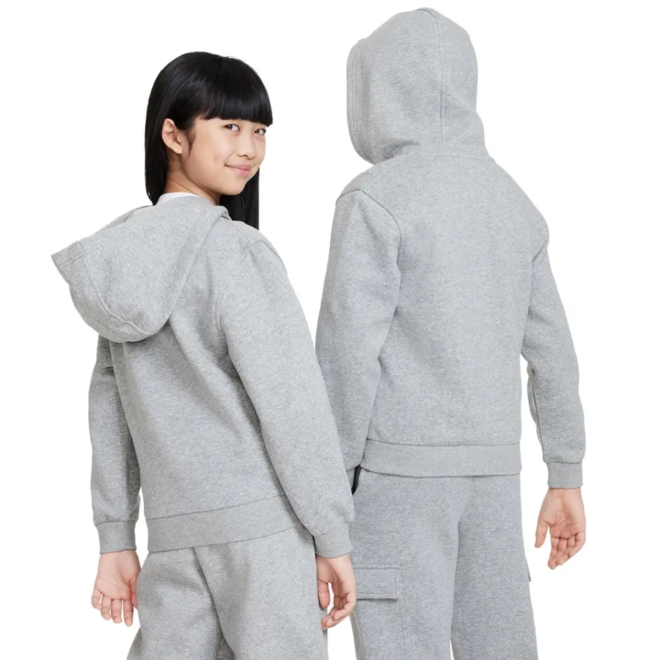 Nike Casaco Sportswear Club Fleece JR Cinza Nike 