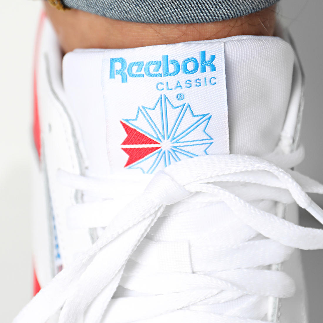 Reebok Classic Leather Branco/Vermelho/Azul Reebok 