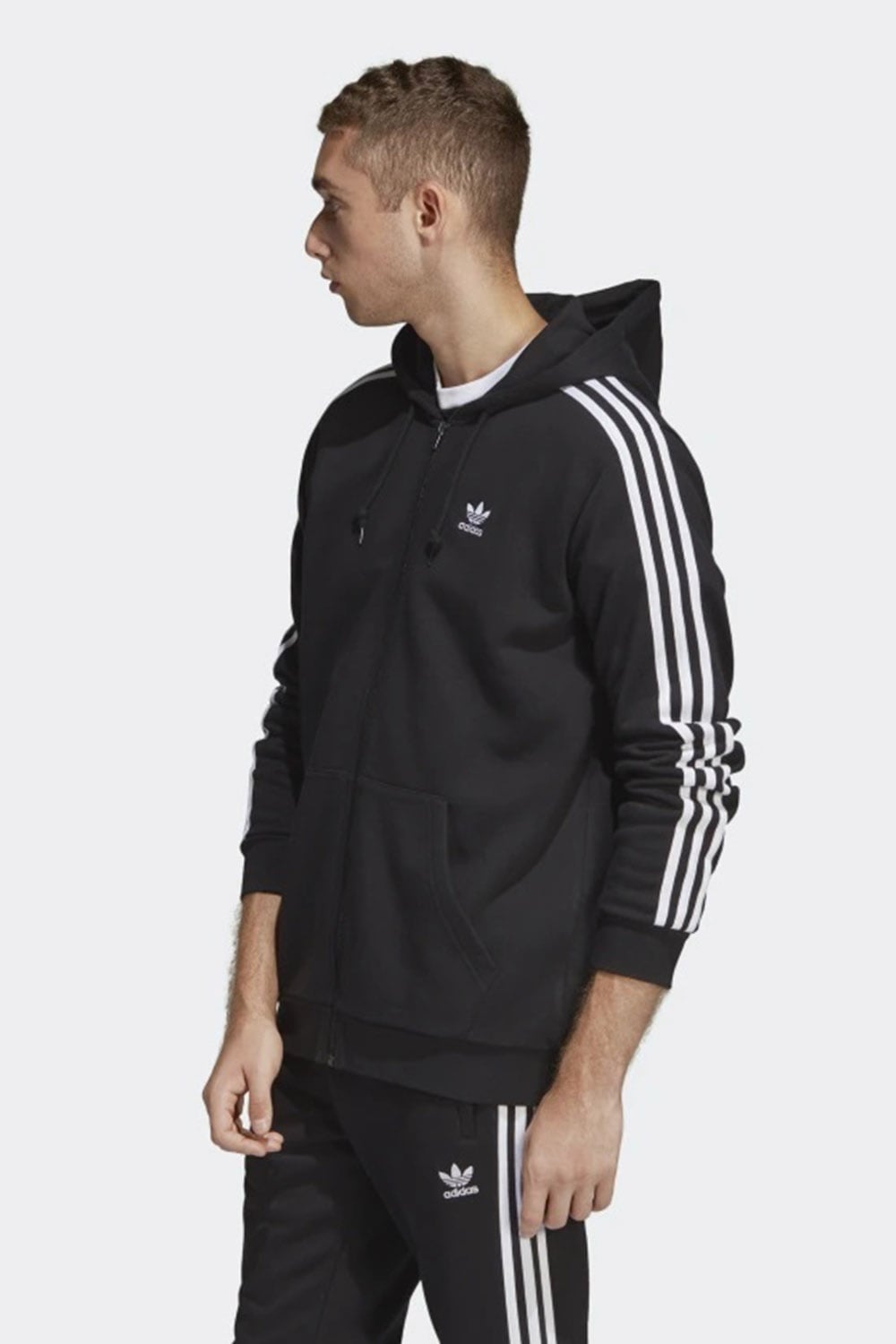 Adidas 3 Stripes Fz Preto Adidas 
