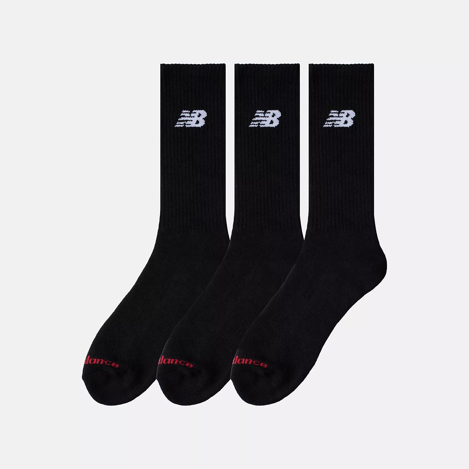 New Balance Meias Crew 3P Preto New Balance 