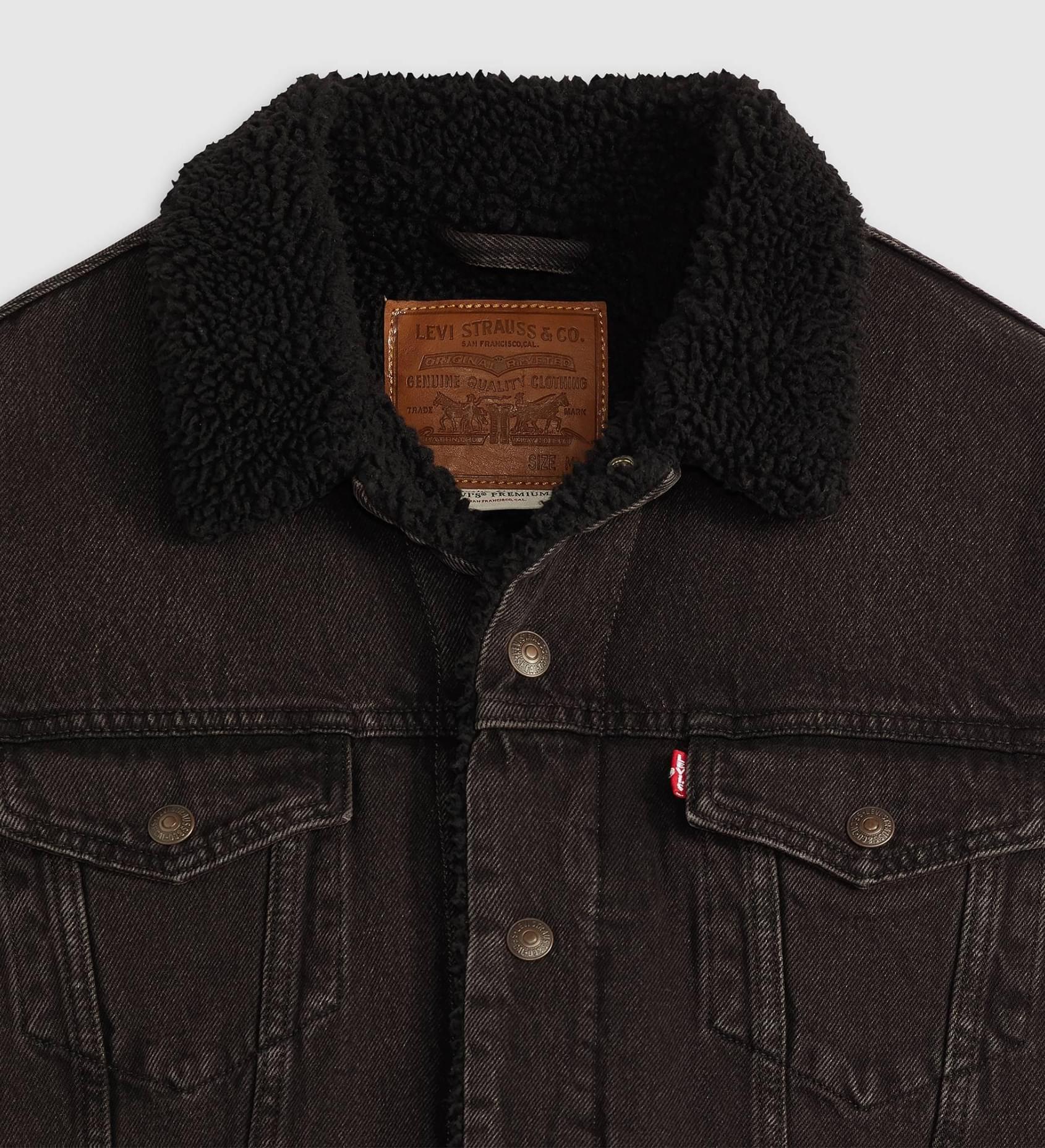 Levi´s Blusão de Ganga Type III Sherpa Trucker Preto Levi´s 