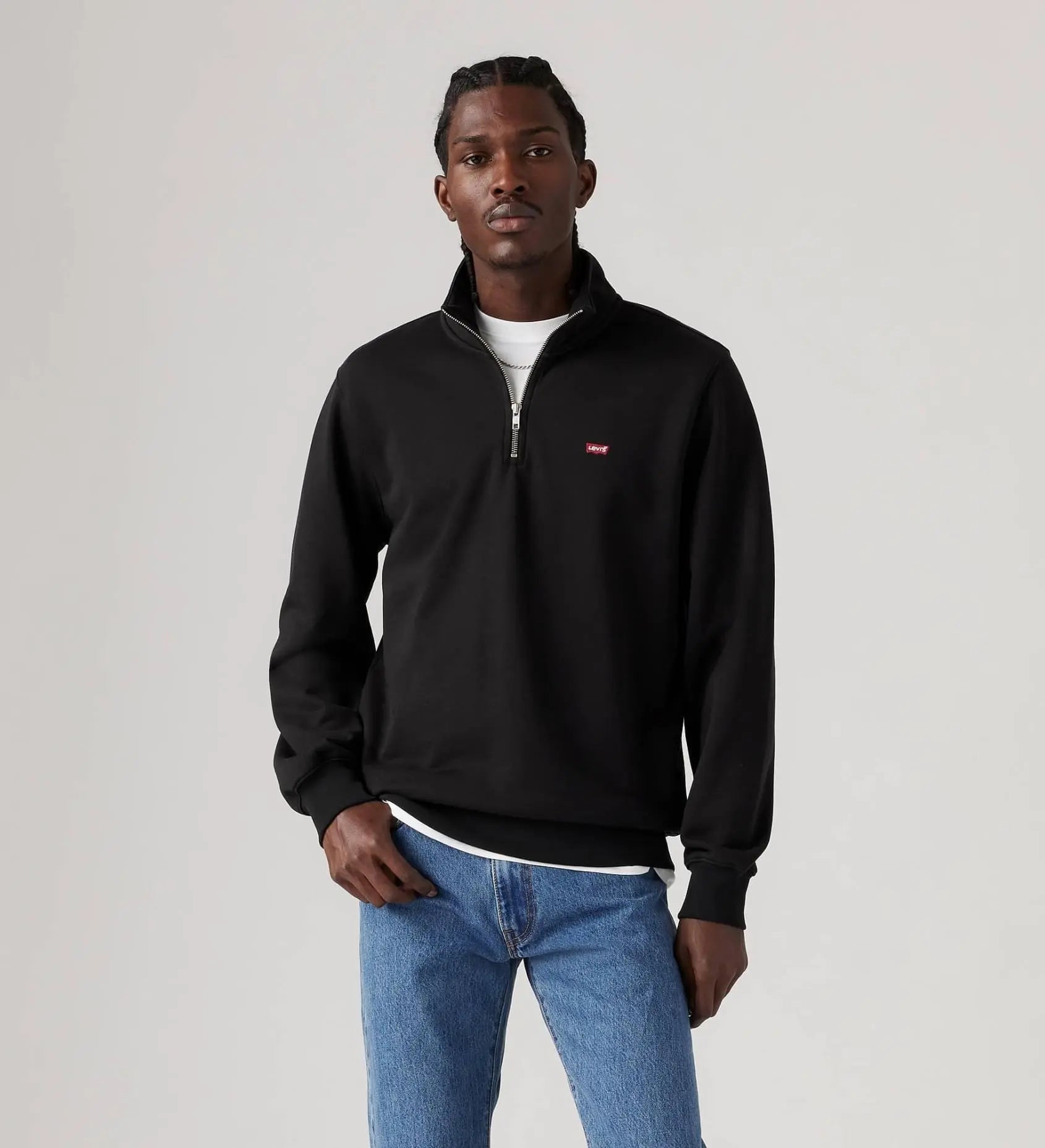 Levi´s Camisola Housemark Quarter-Zip Preto Levi´s 