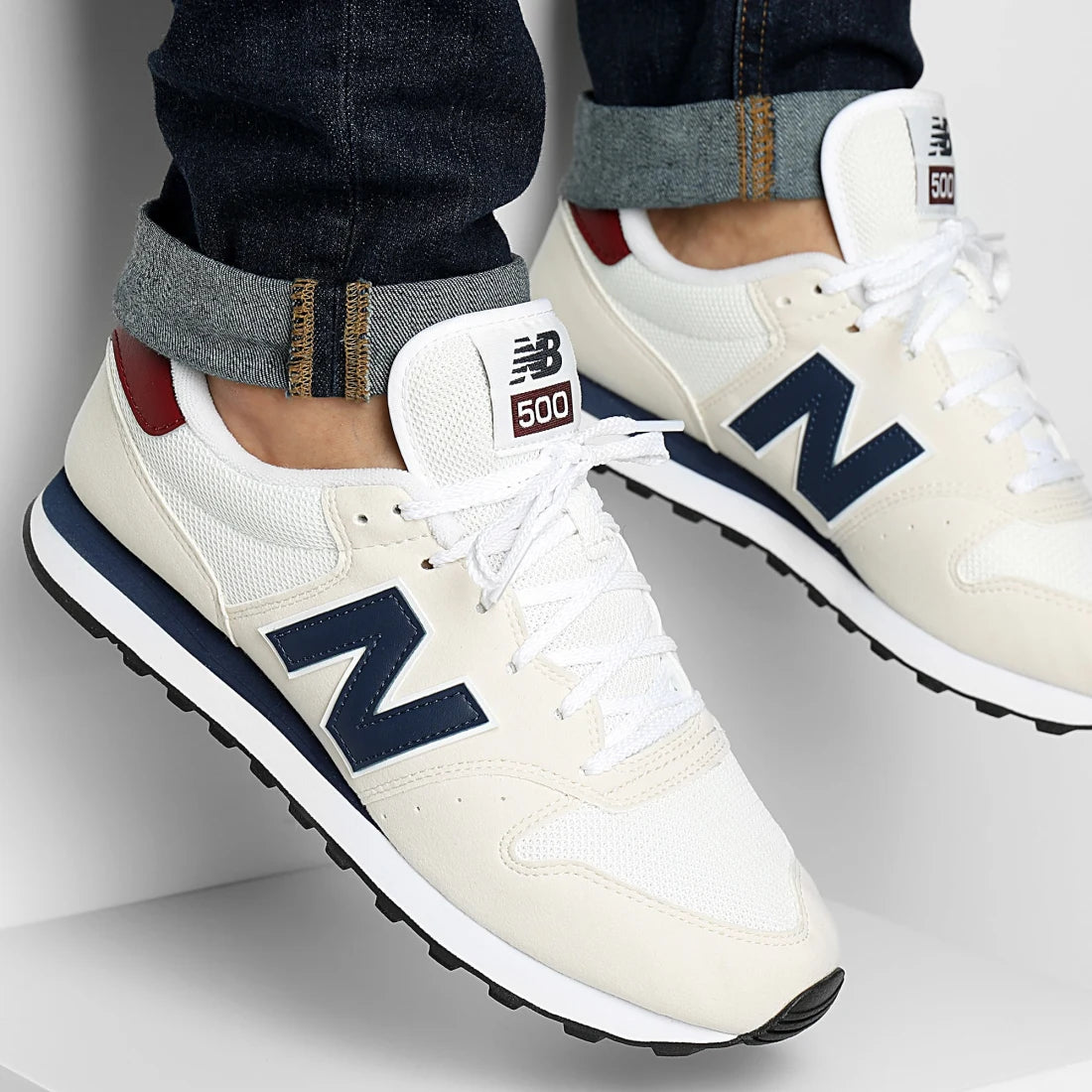 New Balance 500 Branca/Marinho New Balance