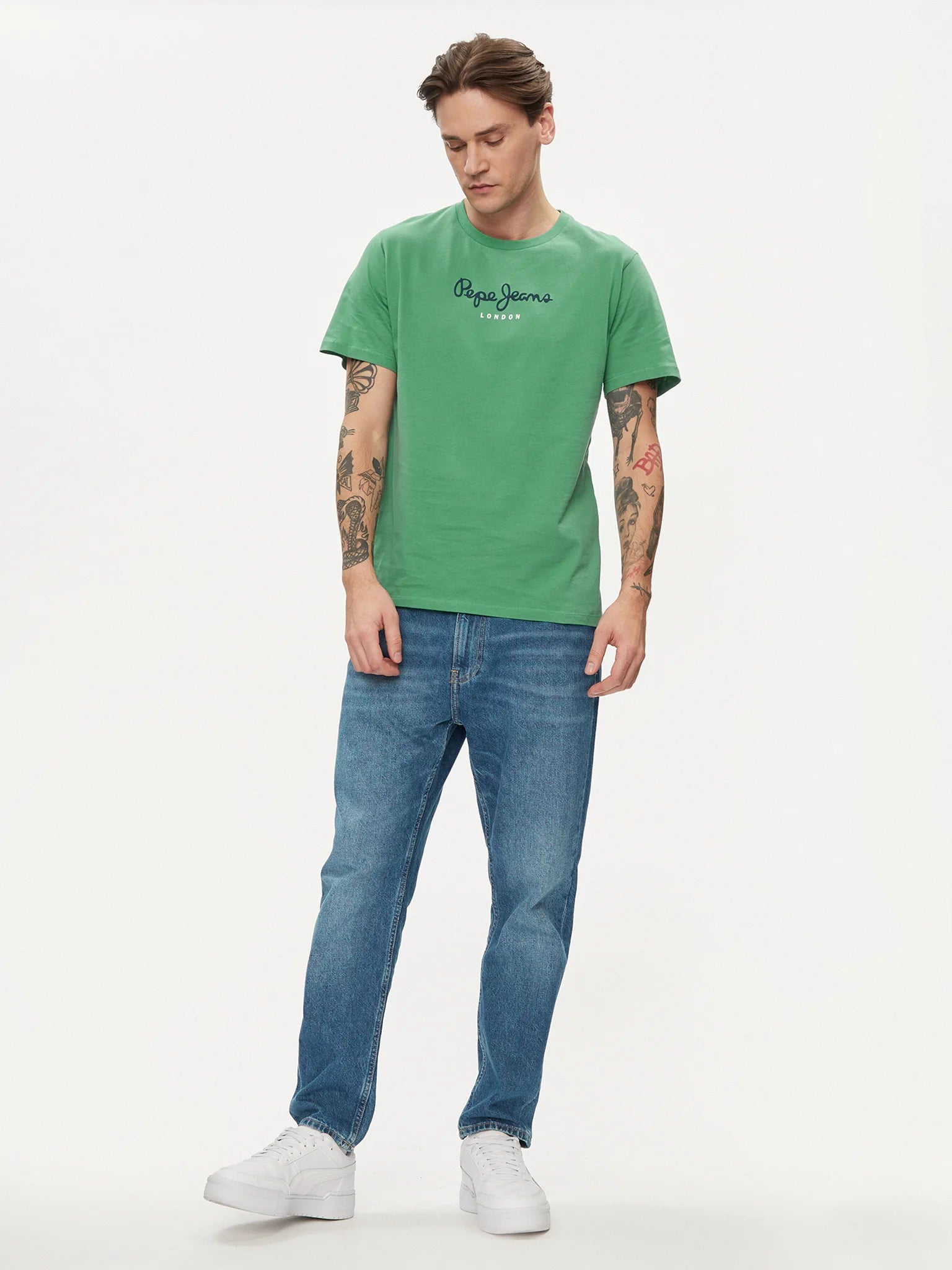 Pepe Jeans T-Shirt Logo Verde Pepe Jeans