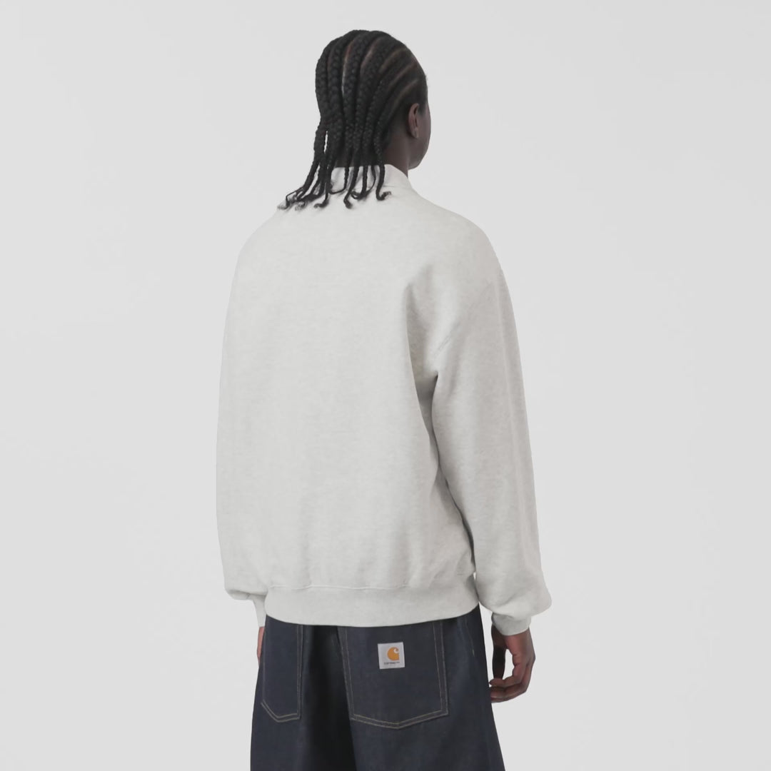 Camisola_Homem_Carhartt_WIP_Label_Polo_Cinza