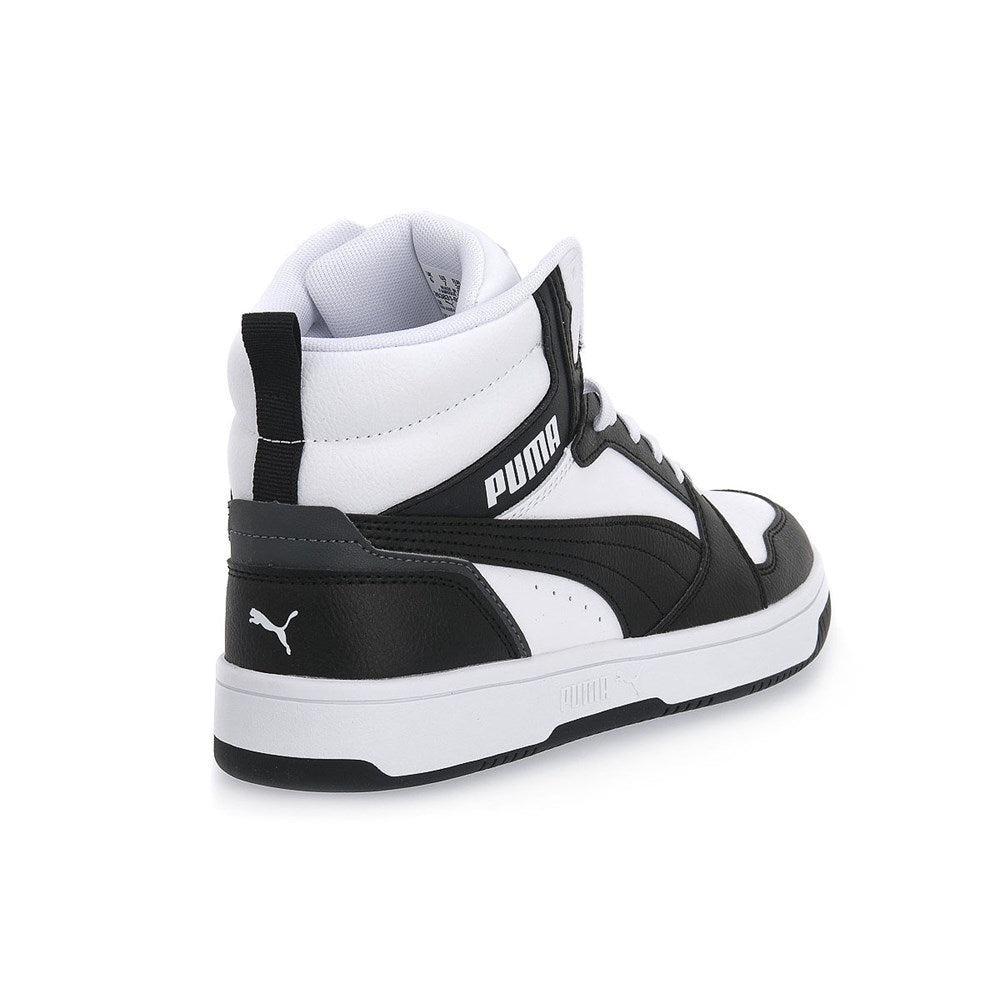 Puma Rebound V6 Mid Jr Branco/Preto Puma