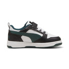 Puma Rebound V6 AC+PS Branca/Preto/Verde Puma