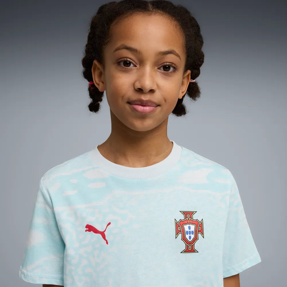 T-shirt Criança Puma Portugal FPF Culture 26 Azul Puma 