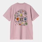 Carhartt WIP T-shirt Catalogue C Logo Rosa Carhartt 