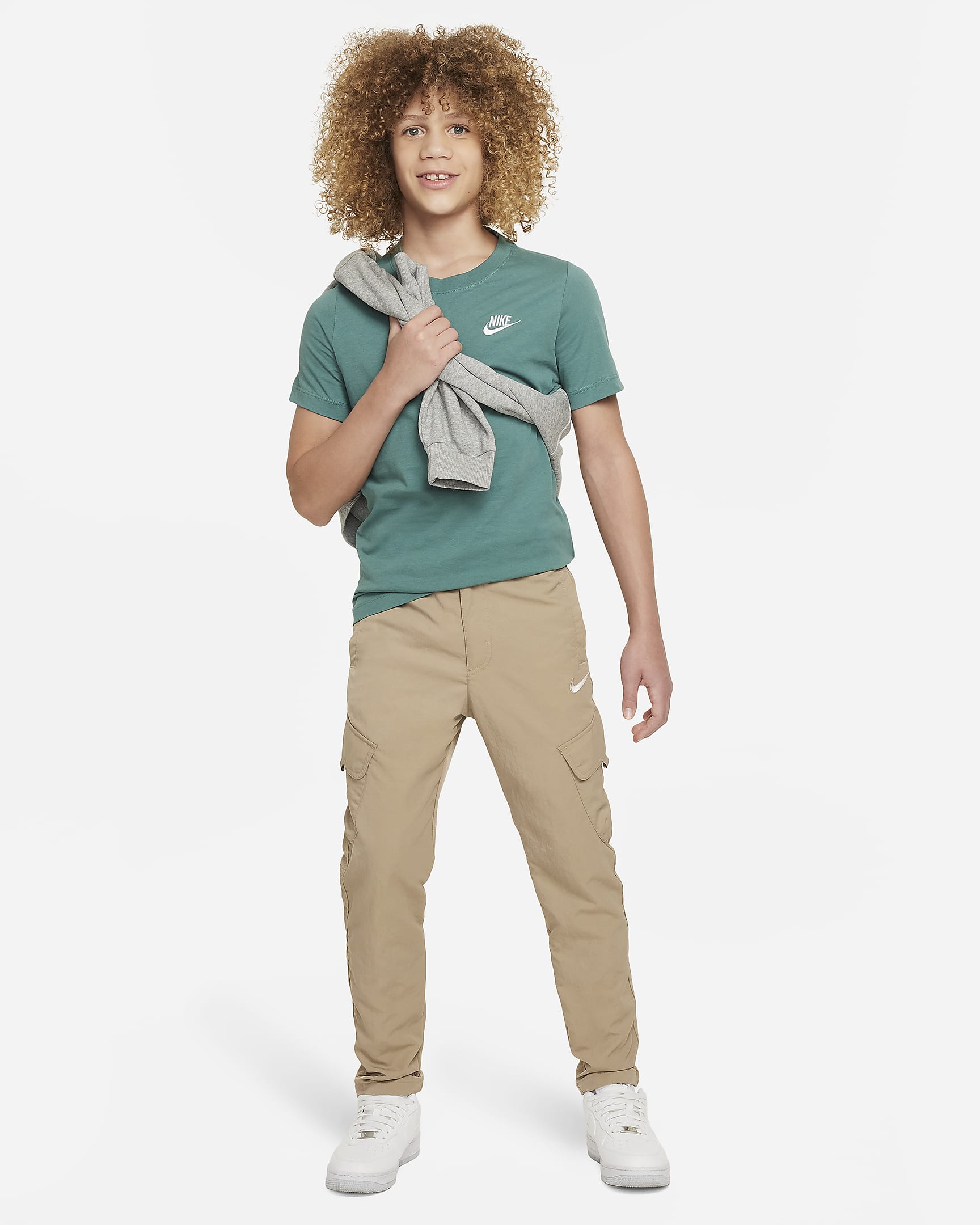 Nike T-Shirt Sportswear Jr Verde Nike