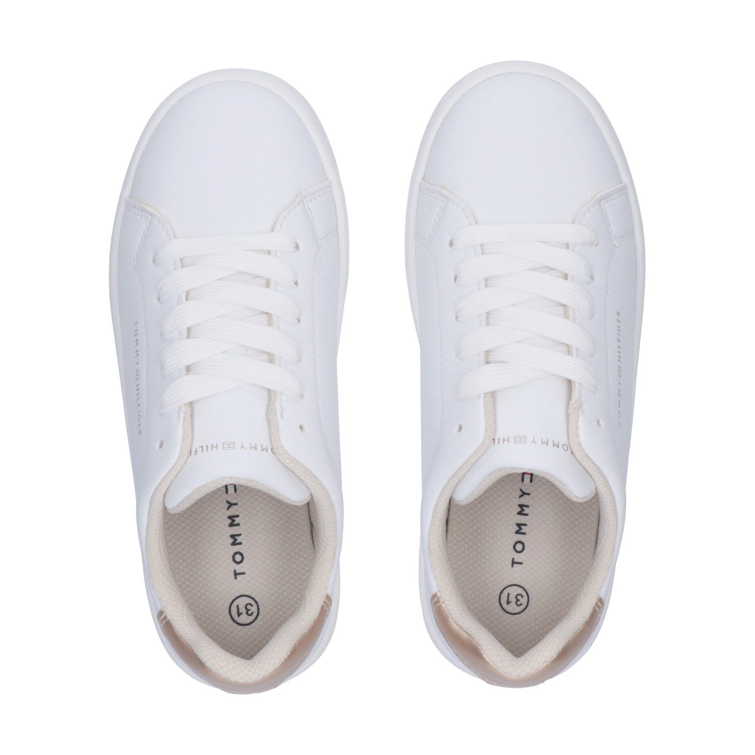 Tommy Hilfiger Low Cut Lace-up Branco/Dourado Tommy Hilfiger 