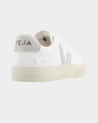 Sapatilhas Veja Campo Leather Brancas vista traseira