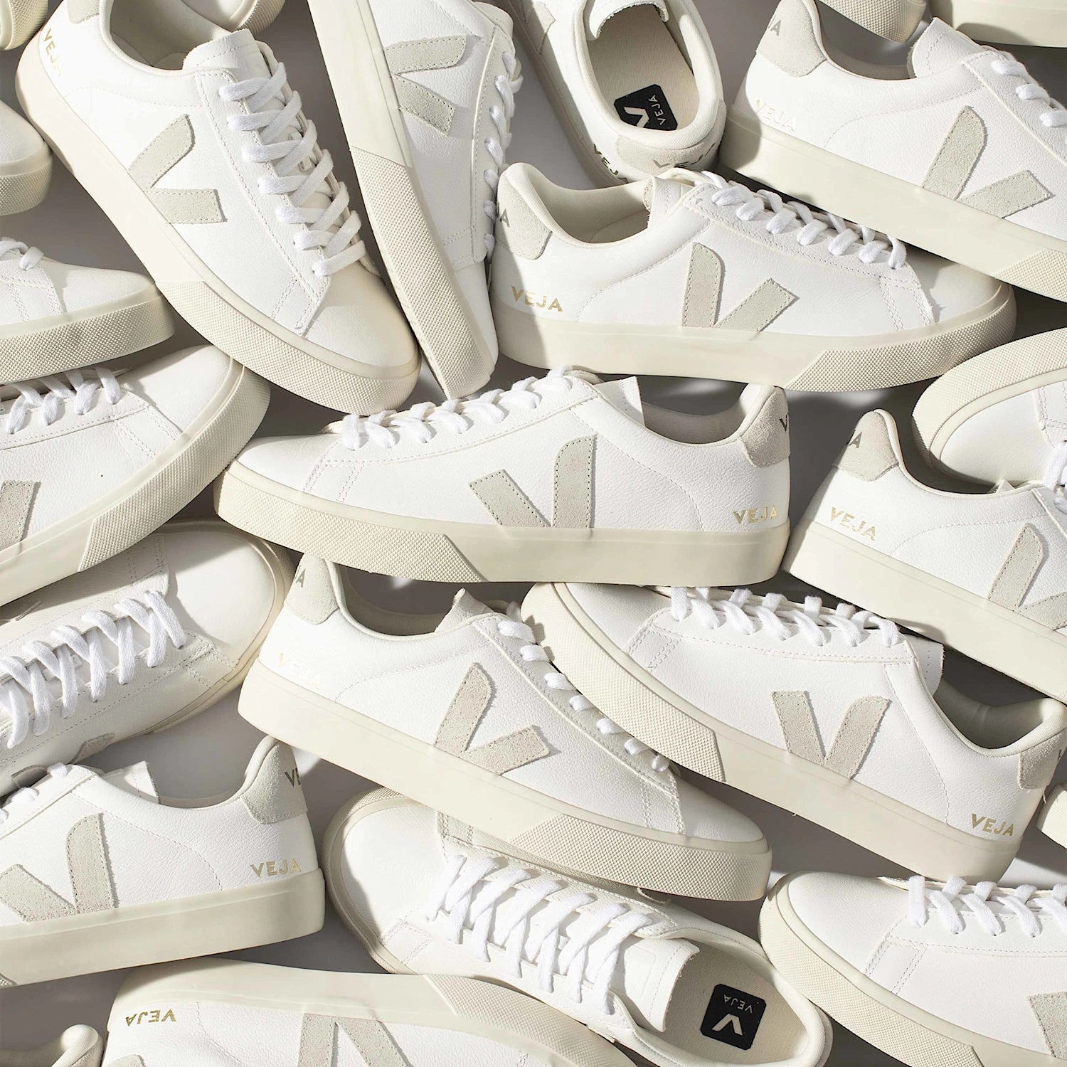 Veja Campo Leather Branco/Cinza Veja 