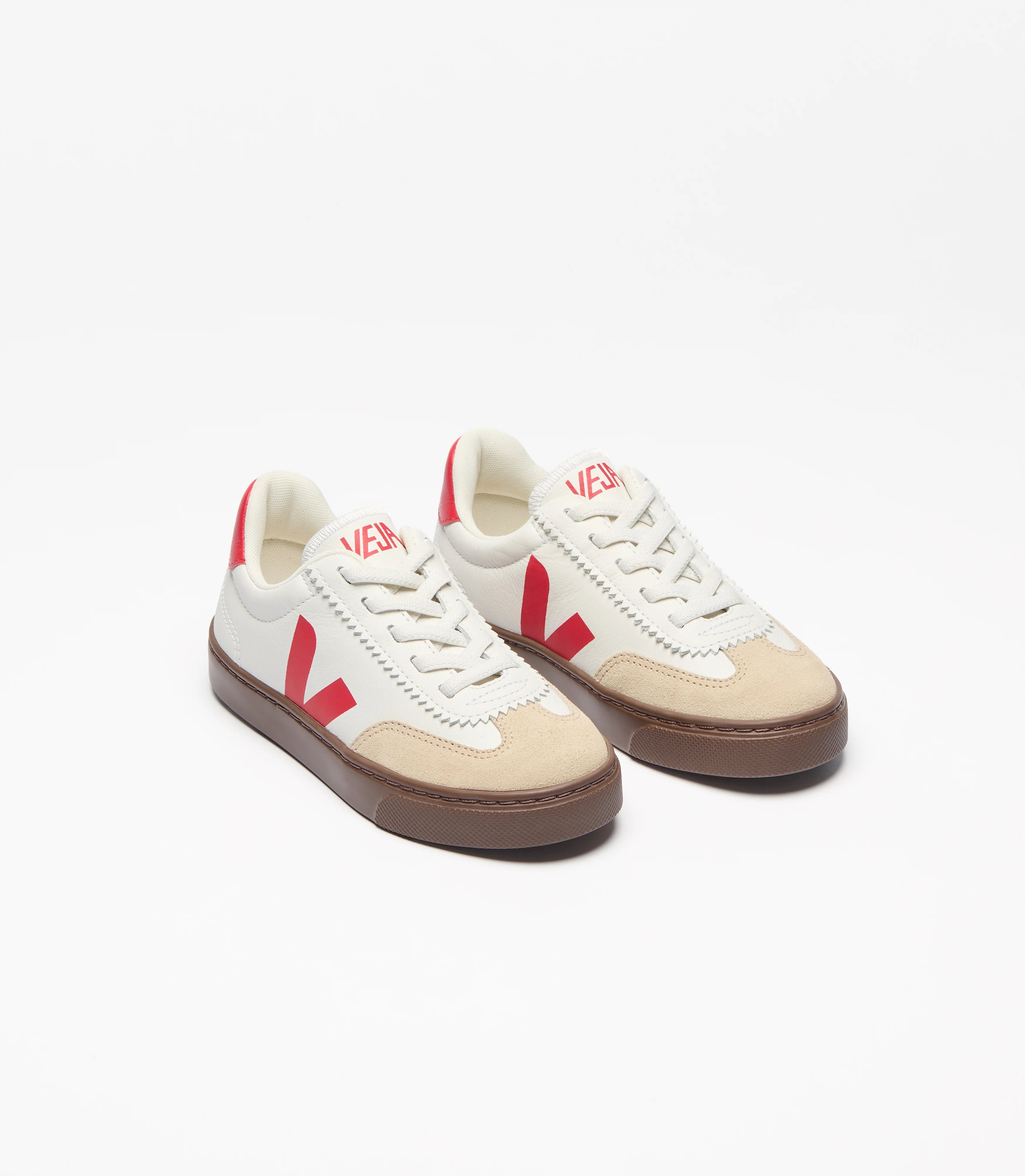 Veja Small Volley O.T Leather Branco/Vermelho Veja 