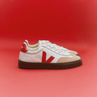 Veja Small Volley O.T Leather Branco/Vermelho Veja 