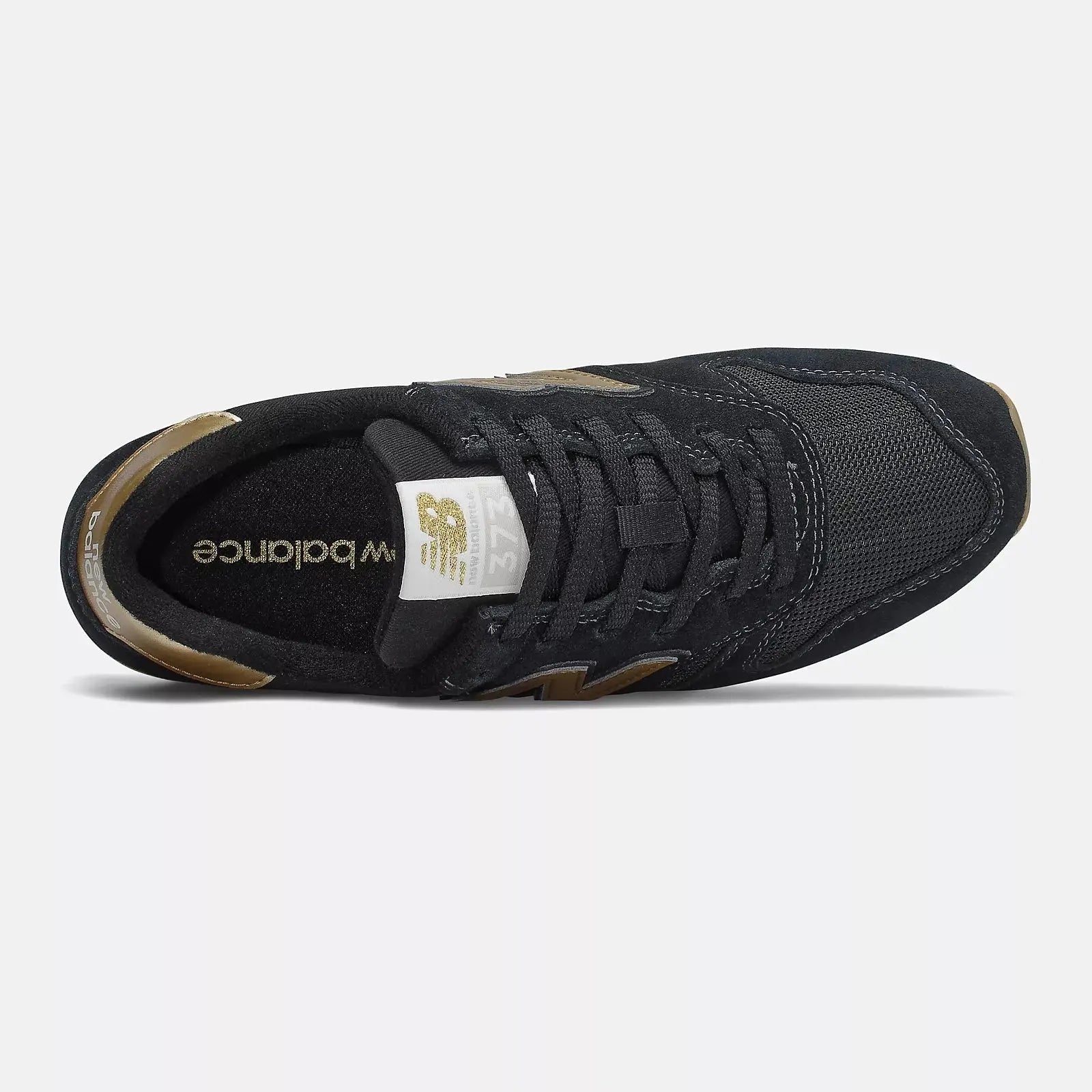 Sapatilhas new balance pretas online e douradas